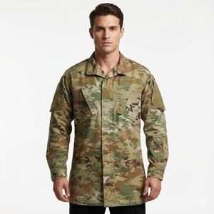 US Army Tactical Jacket Insect Repellent OCP Camo Medium Long